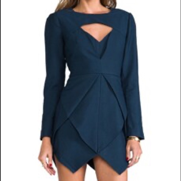 Finder Keepers Last Goodbye Asymmetric Hem Mini Dress Size Small - Picture 2 of 15